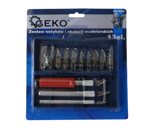 GEKO Sada modelovacích nožov a skalpelov 13 ks. G01839